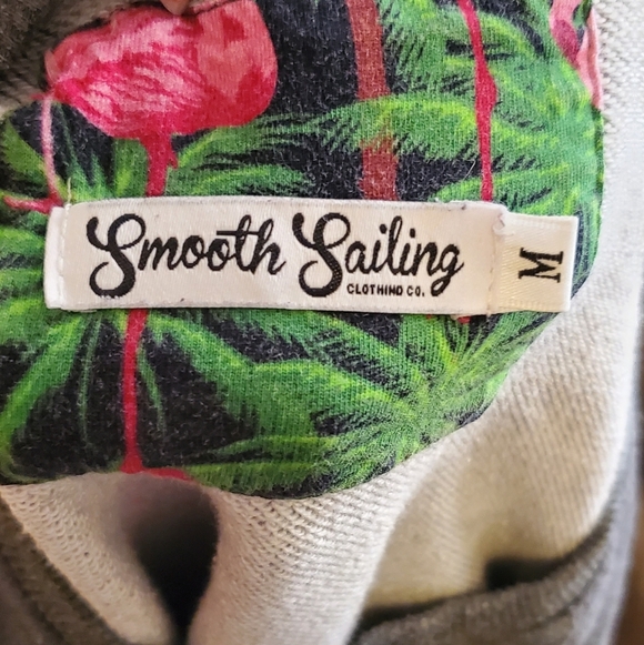Smooth Sailing Flamingo Detailed Sweatshirt - Picture 4 of 5
